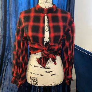 Choosy Women’s Vienna Crop Top Red/Black